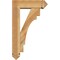 Ekena Millwork Merced Arts and Crafts Rough Sawn Bracket w/ Offset Brace, Western Red Cedar, 6"W x 18"D x 30"H BKT0604X18X30MRC03RWR - alternate 4